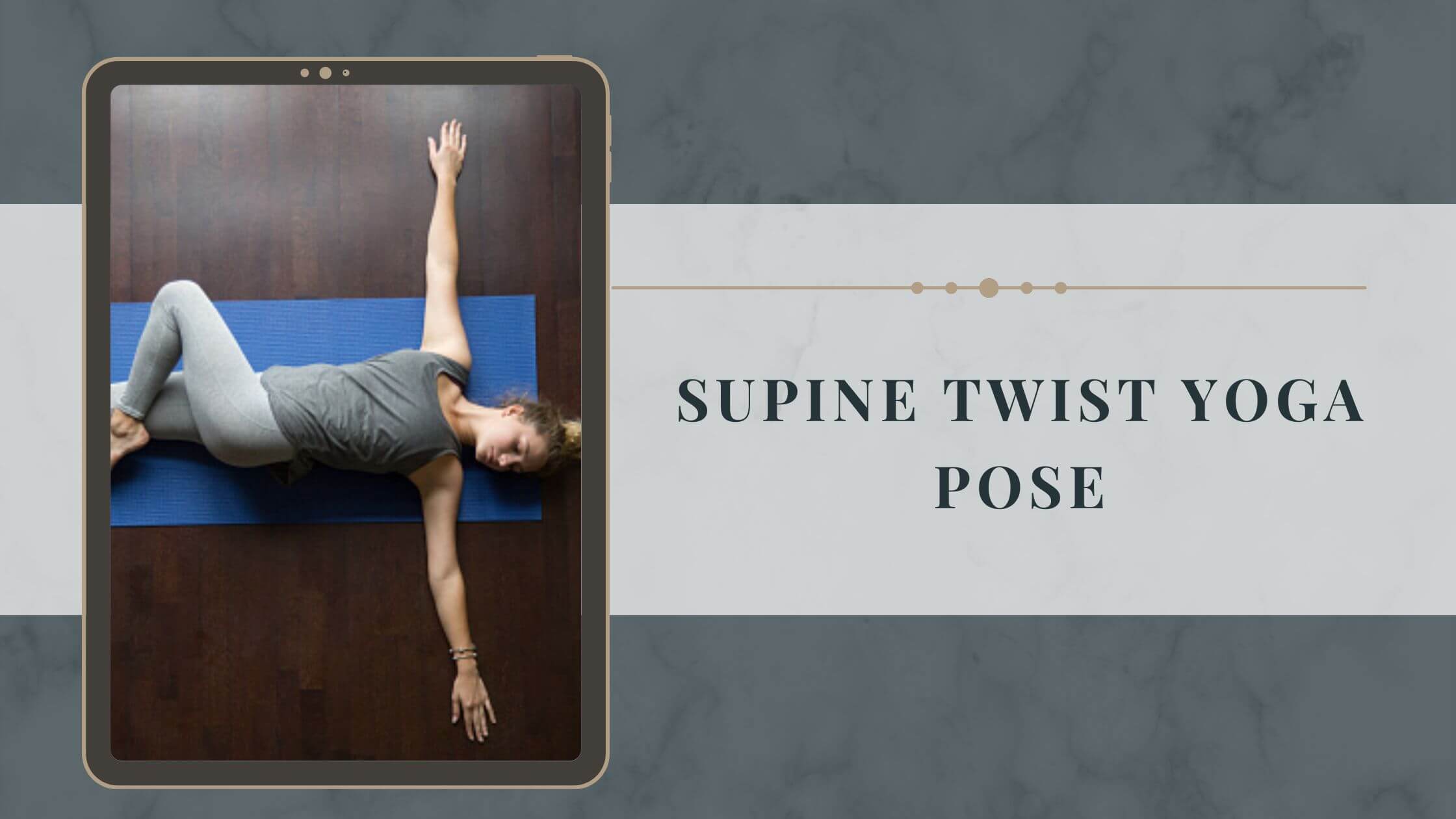 Supine Twist Yoga Pose