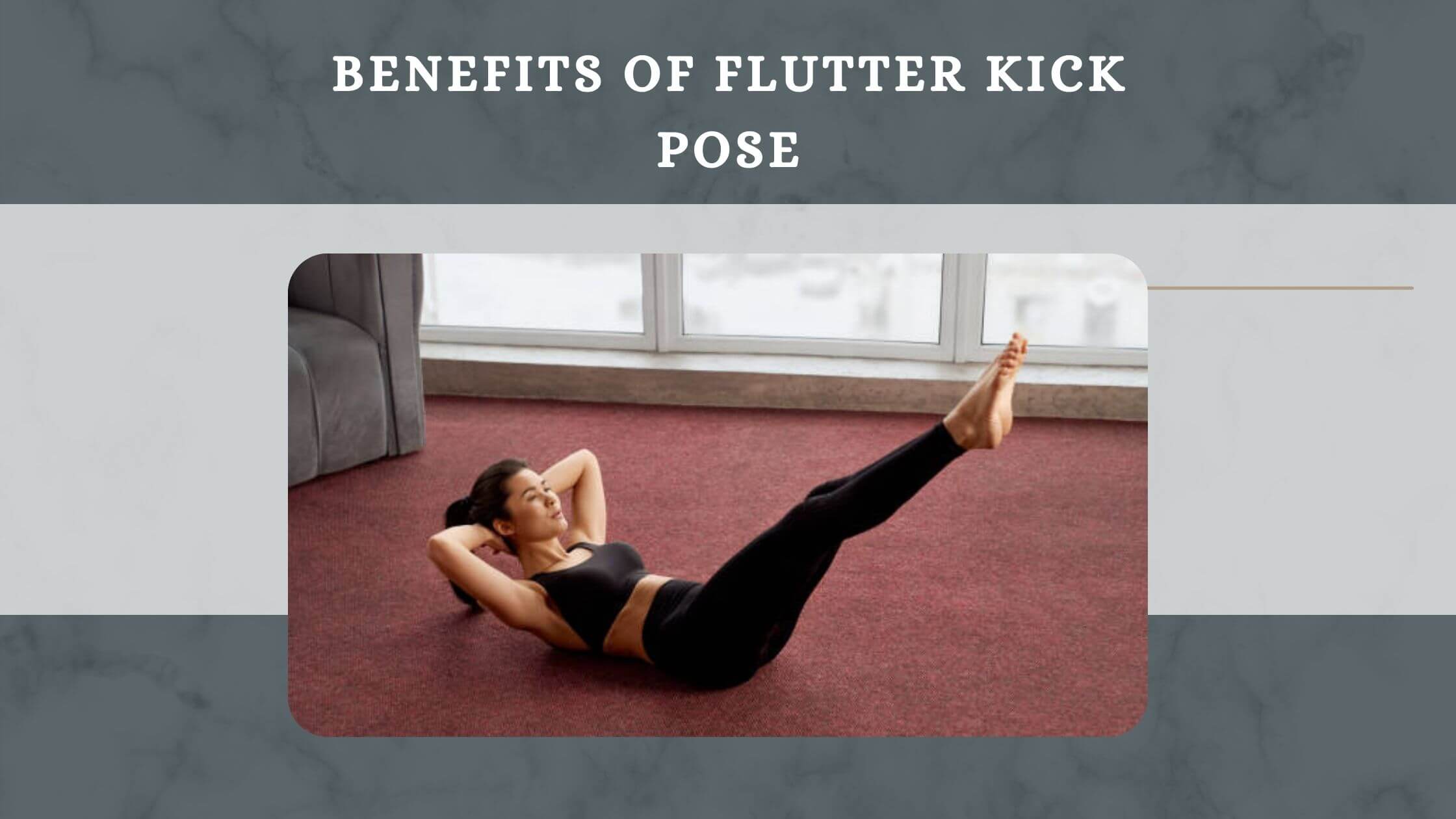 Flutter Kick Pose
